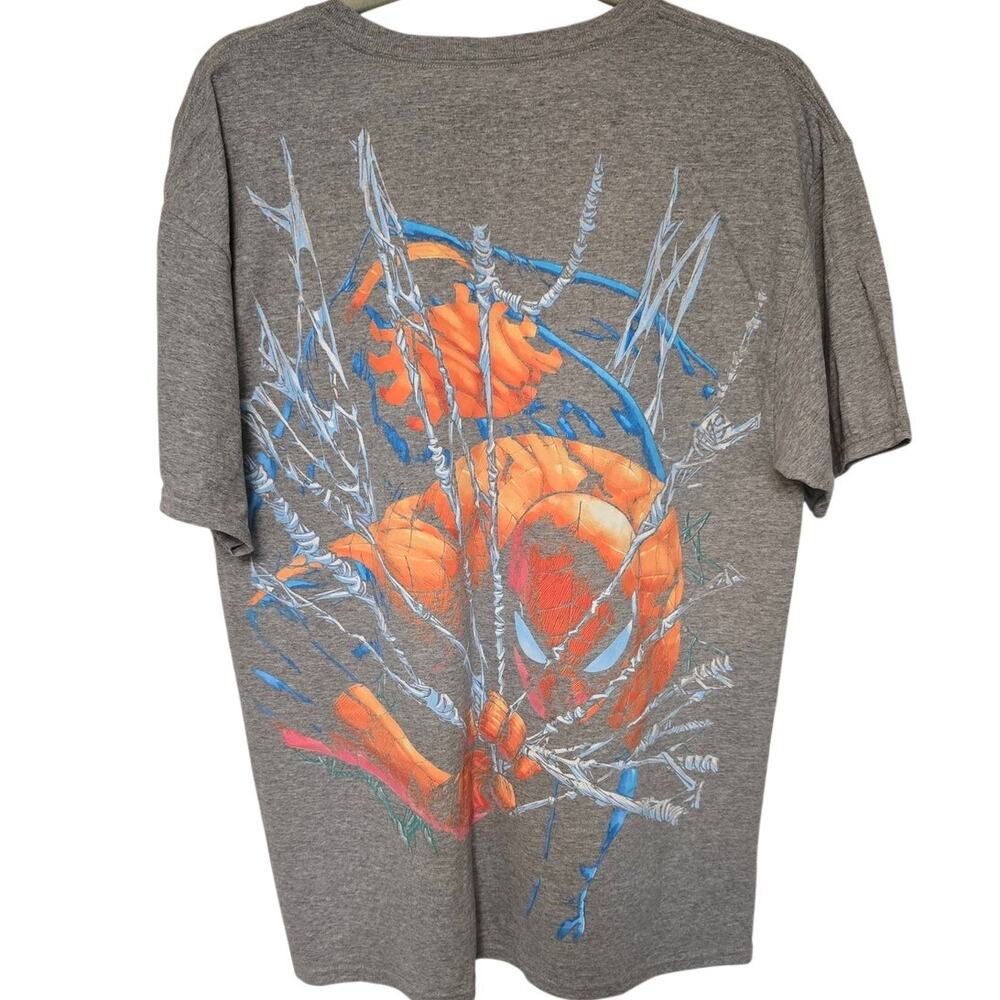 CVLA Marvel Spider-Man Friendly Neighborhood Men's L Large Gray Shirt NWOT NEW